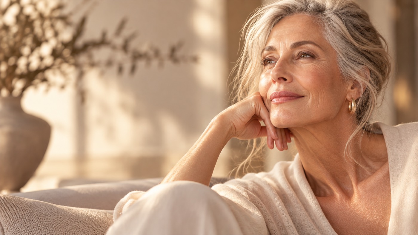 Retrato de mujer sonriendo con luz natural